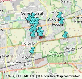 Mappa Via Cremona, 20063 Cernusco sul Naviglio MI, Italia (1.30722)