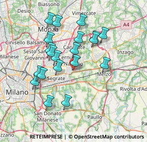 Mappa Via Cremona, 20063 Cernusco sul Naviglio MI, Italia (6.7425)