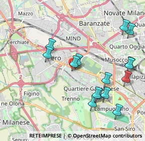 Mappa Via Appennini, 20151 Milano MI, Italia (2.20133)