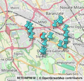Mappa Via Appennini, 20151 Milano MI, Italia (1.52111)