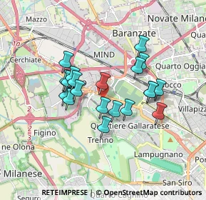 Mappa Via Appennini, 20151 Milano MI, Italia (1.426)