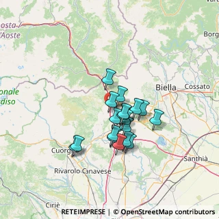 Mappa Via Nicoletta, 10013 Borgofranco d'Ivrea TO, Italia (10.21278)