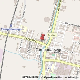 Mappa Via de Toni, 4, 35011 Campodarsego, Padova (Veneto)