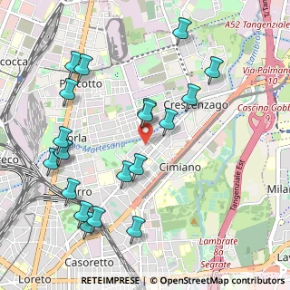 Mappa Via Privata Giovacchino Belli, 20127 Milano MI, Italia (1.1565)