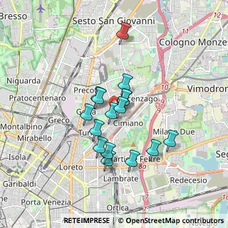 Mappa Via Privata Giovacchino Belli, 20127 Milano MI, Italia (1.34688)