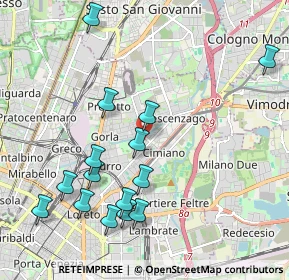 Mappa Via Privata Giovacchino Belli, 20127 Milano MI, Italia (2.22533)