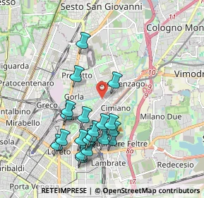 Mappa Via Privata Giovacchino Belli, 20127 Milano MI, Italia (1.9045)