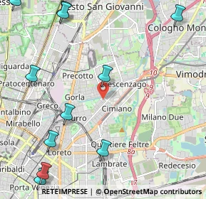 Mappa Via Privata Giovacchino Belli, 20127 Milano MI, Italia (3.12417)