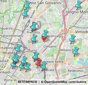 Mappa Via Privata Giovacchino Belli, 20127 Milano MI, Italia (2.506)
