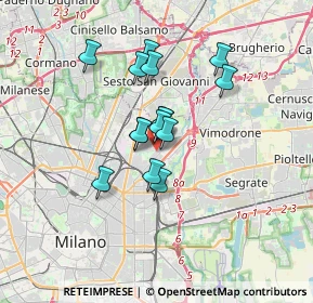 Mappa Via Privata Giovacchino Belli, 20127 Milano MI, Italia (2.45467)