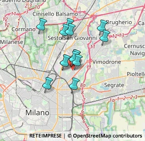 Mappa Via Privata Giovacchino Belli, 20127 Milano MI, Italia (2.47857)