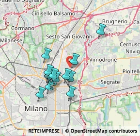 Mappa Via Privata Giovacchino Belli, 20127 Milano MI, Italia (2.98857)