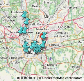 Mappa Via Privata Giovacchino Belli, 20127 Milano MI, Italia (6.05571)