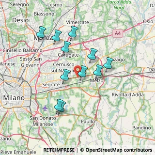 Mappa SP  Cassanese -Ang. Via Galilei, 20060 Vignate MI, Italia (6.56364)