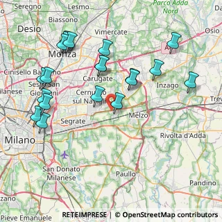 Mappa SP  Cassanese -Ang. Via Galilei, 20060 Vignate MI, Italia (8.8565)