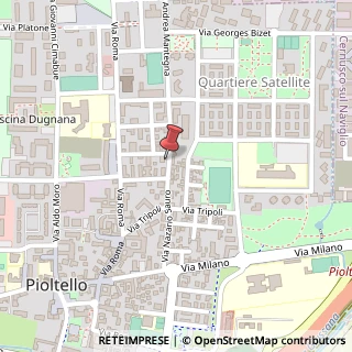 Mappa Via Andrea Mantegna, 21, 20096 Pioltello, Milano (Lombardia)