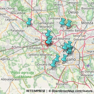 Mappa Via Giovanni Keplero, 20016 Pero MI, Italia (6.66385)