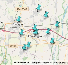 Mappa Via Giuseppe Parini, 24043 Caravaggio BG, Italia (3.34917)
