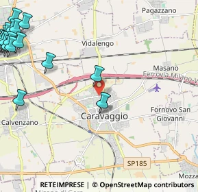 Mappa Via Giuseppe Parini, 24043 Caravaggio BG, Italia (3.4385)