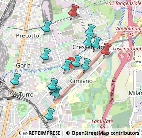 Mappa Via Privata Paolo Dal Pozzo Toscanelli, 20132 Milano MI, Italia (0.886)