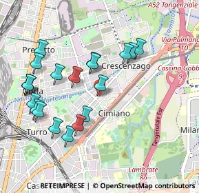 Mappa Via Pozzo Toscanelli, 20132 Milano MI, Italia (1.012)