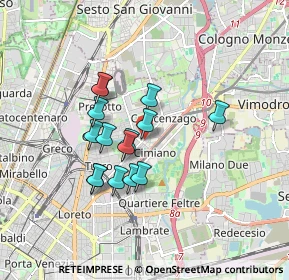 Mappa Via Privata Paolo Dal Pozzo Toscanelli, 20132 Milano MI, Italia (1.36533)