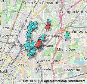 Mappa Via Padova, 20123 Milano MI, Italia (1.3525)