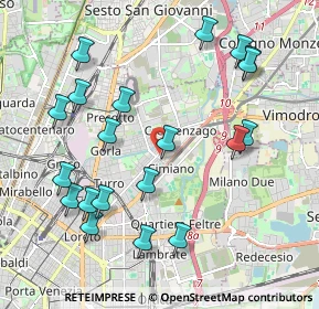 Mappa Via Privata Paolo Dal Pozzo Toscanelli, 20132 Milano MI, Italia (2.2205)