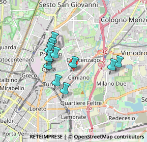 Mappa Via Pozzo Toscanelli, 20132 Milano MI, Italia (1.47909)