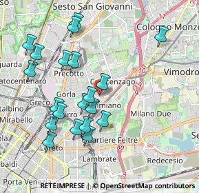 Mappa Via Privata Paolo Dal Pozzo Toscanelli, 20132 Milano MI, Italia (1.991)