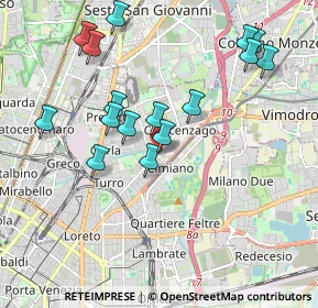 Mappa Via Privata Paolo Dal Pozzo Toscanelli, 20132 Milano MI, Italia (1.96688)