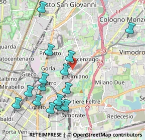 Mappa Via Privata Paolo Dal Pozzo Toscanelli, 20132 Milano MI, Italia (2.33267)