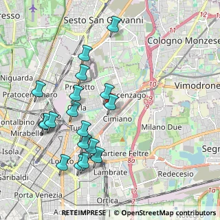Mappa Via Padova, 20123 Milano MI, Italia (2.13444)