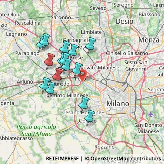 Mappa Via Cilea Francesco, 20151 Milano MI, Italia (6.72733)