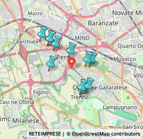 Mappa Via Cilea Francesco, 20016 Pero MI, Italia (1.39636)