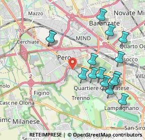 Mappa Via Cilea Francesco, 20016 Pero MI, Italia (2.07133)