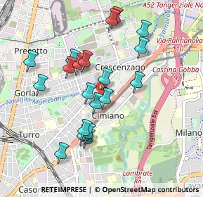 Mappa Via Angelo Emo, 20132 Milano MI, Italia (0.8785)