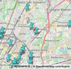 Mappa Via Don Giuseppe del Corno, 20132 Milano MI, Italia (3.253)