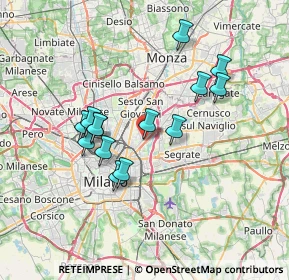 Mappa Via Don Giuseppe del Corno, 20132 Milano MI, Italia (6.26143)