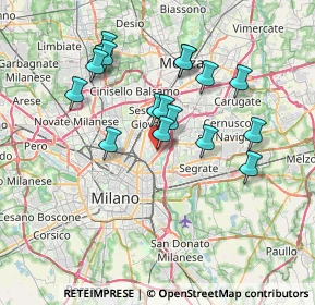 Mappa Via Don Giuseppe del Corno, 20132 Milano MI, Italia (6.68941)