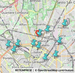 Mappa Via Calderoni, 20159 Milano MI, Italia (2.12545)