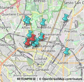 Mappa Via Calderoni, 20159 Milano MI, Italia (1.48929)