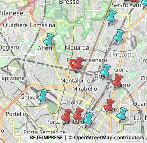 Mappa Via Calderoni, 20159 Milano MI, Italia (2.87933)