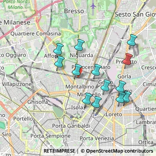 Mappa Via Antonio Calderoni, 20159 Milano MI, Italia (1.89231)