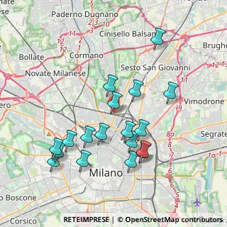 Mappa Viale Suzzani, 20159 Milano MI, Italia (3.81389)