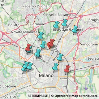 Mappa Viale Suzzani, 20159 Milano MI, Italia (3.52118)