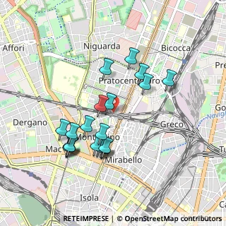 Mappa Viale Suzzani, 20159 Milano MI, Italia (0.8705)