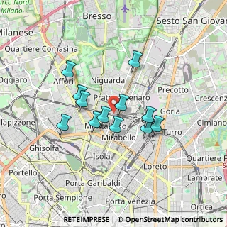Mappa Viale Suzzani, 20159 Milano MI, Italia (1.35917)