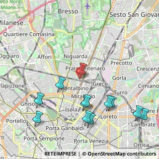 Mappa Viale Suzzani, 20159 Milano MI, Italia (2.40167)