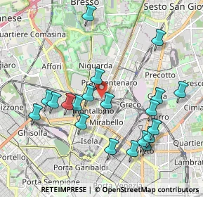 Mappa Viale Suzzani, 20159 Milano MI, Italia (2.0595)